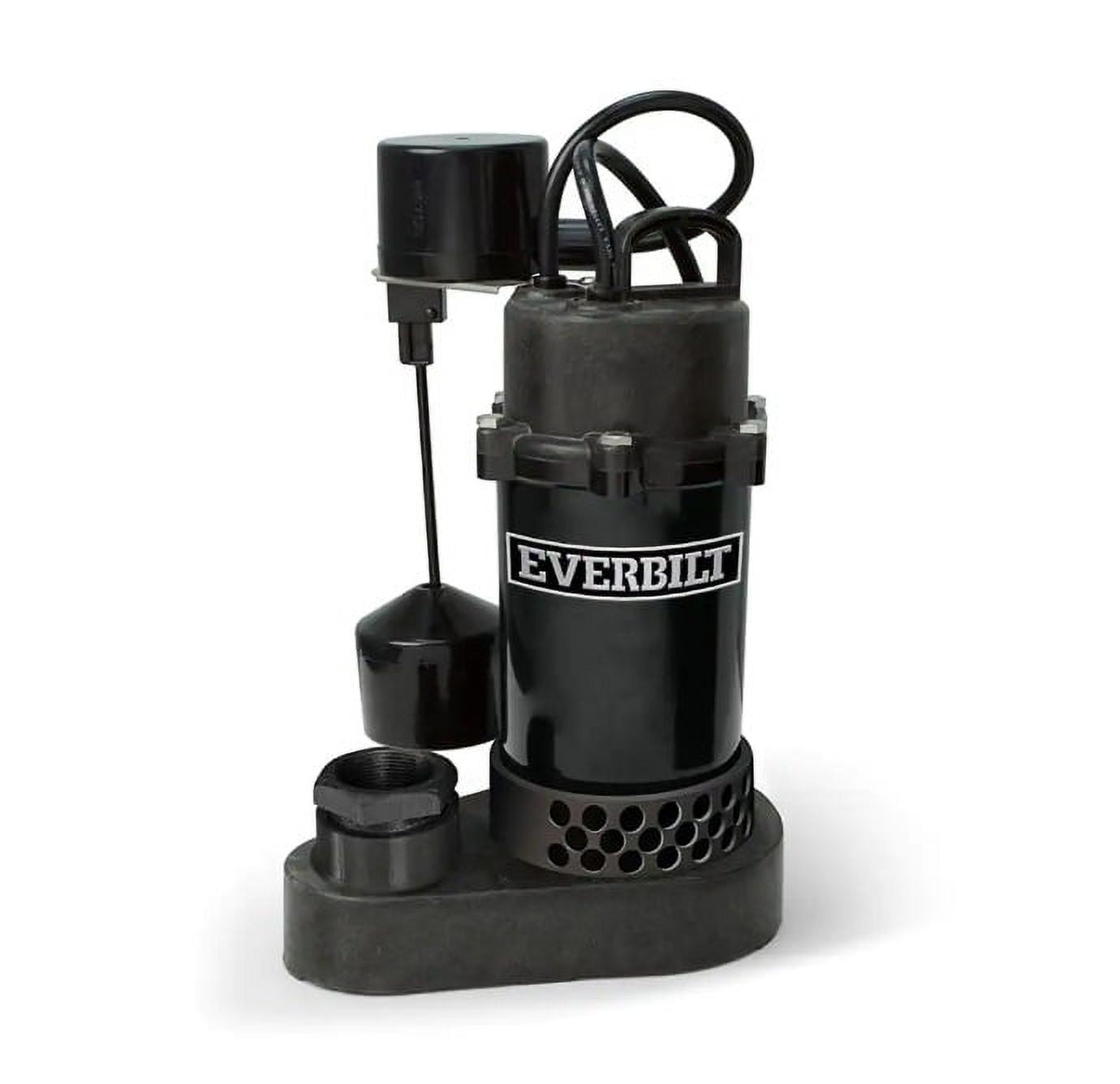 Everbilt 1/4 HP Aluminum Sump Pump Vertical Switch