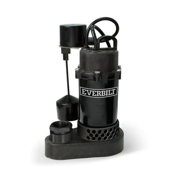 Everbilt 1/4 HP Aluminum Sump Pump Vertical Switch