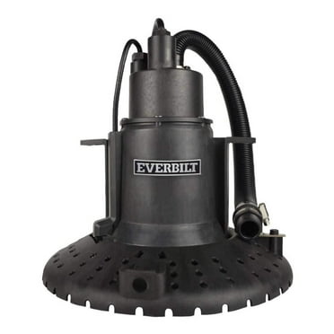 Everbilt 1/4 HP 2-in-1 Submersible Utility & Transfer Pump UTA02510 – 1600 GPH, 30 Ft Lift