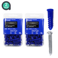 thumbnail image 1 of Everbilt #10-#12 x 1-1/4" Nylon Drywall Anchors with Screws, 2 Pk, 1 of 6