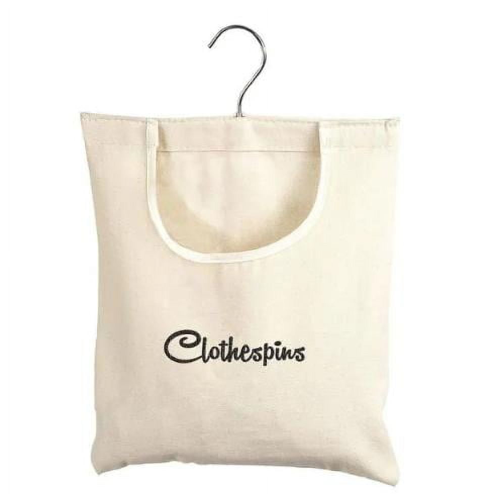 Everbilt Cotton Clothespin Bag, 10.75 in. W x 12 in. H, with Wire Frame
