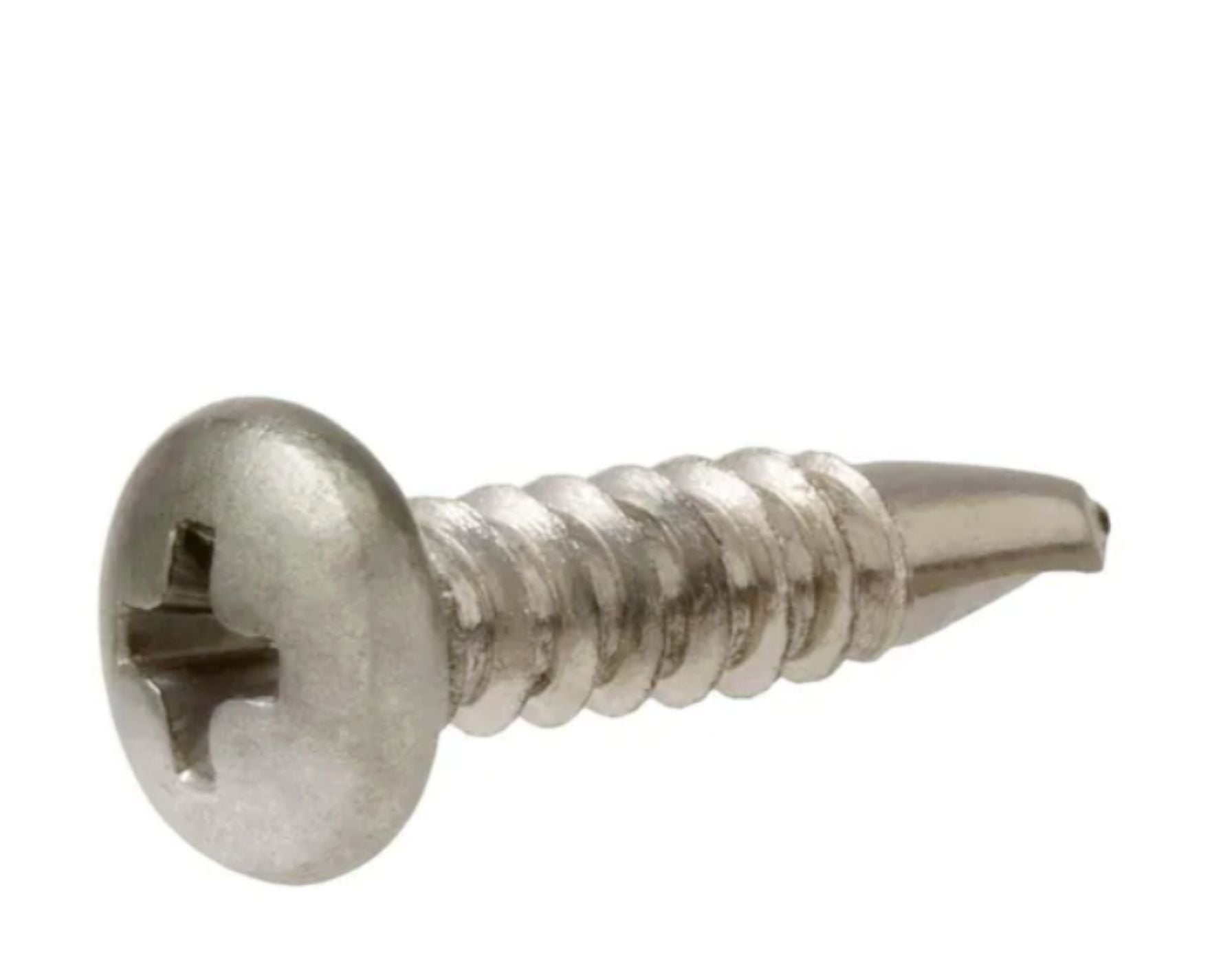 1300 Viti Lamiera Phillips Testa Piana #10 X 5/8 Tipo A – Zincate, Acciaio – Lexar Industrial - Foto 4