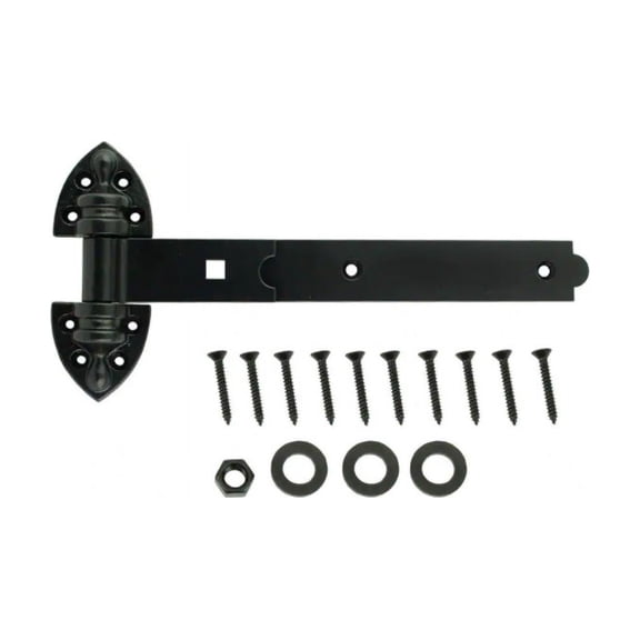 Everbilt 12 in. Black Extra Heavy Duty Tee Hinge
