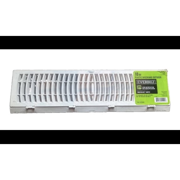 Everbilt 18 inch Plastic baseboard Diffuser