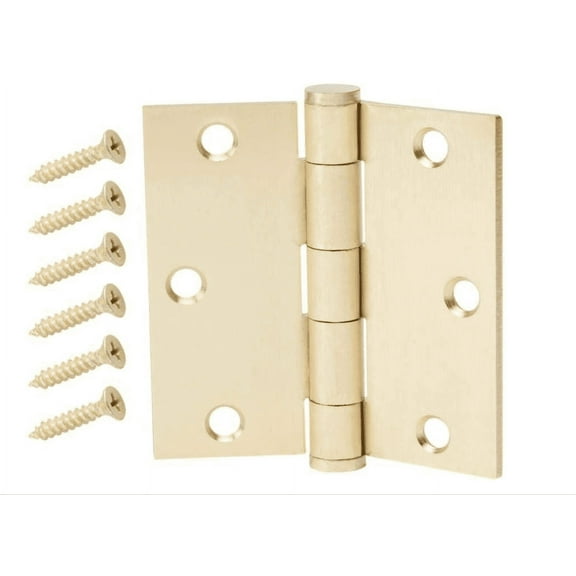Everbilt 3-1/2" Satin Brass Commercial Grade Door Hinge