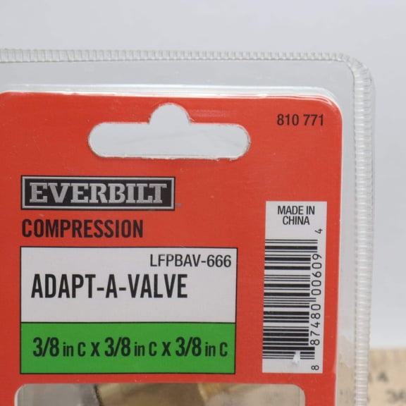 Everbilt 3/8 in. OD Compression Brass Tee Fitting