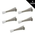 thumbnail image 1 of Everbilt 3 inch Satin Nickel Spring Door Stop Door Bumper with Screws (5-Pack), 1 of 3
