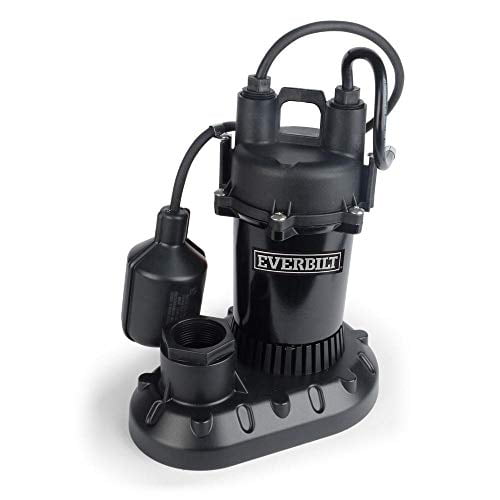 Everbilt 308300776 1/2 Hp Submersible Aluminum Sump Pump With Tethered Switch