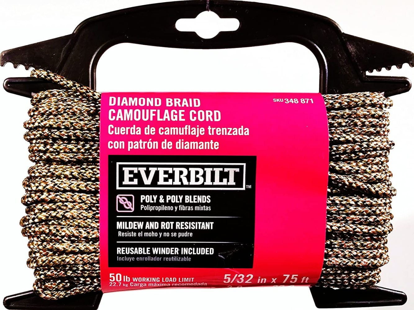 Diamond Braided Clothesline Rope - 100 Ft Rope - Diamond Braid