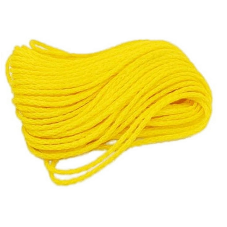 Everbilt 5/32 x 45 ft. Multipurpose Yellow Rope, Hollow Braid Polypropylene  Cord 