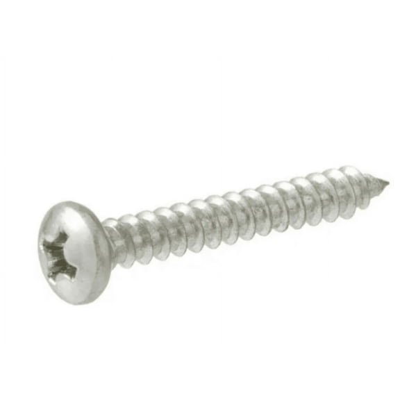 Everbilt #8 x 1 in. Phillips Pan Head Zinc Plated Sheet Metal Screw (100-Pack) 801602