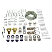 Everbilt 87 Pieces Mirror Hanging Hooks Kit in Plastic Organizer Storage Case