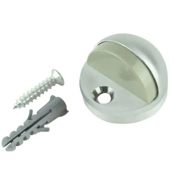 Everbilt Satin Chrome Adjustable Floor Door Stop 28367
