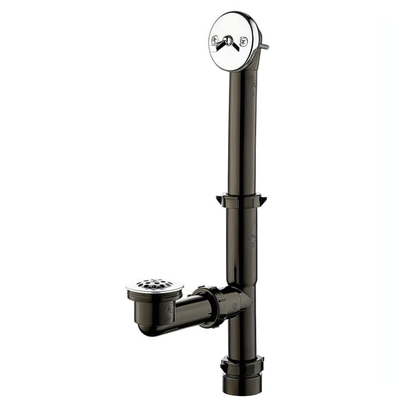 Everbilt Trip Lever 1-1/2 in. Black Poly Pipe Bath
