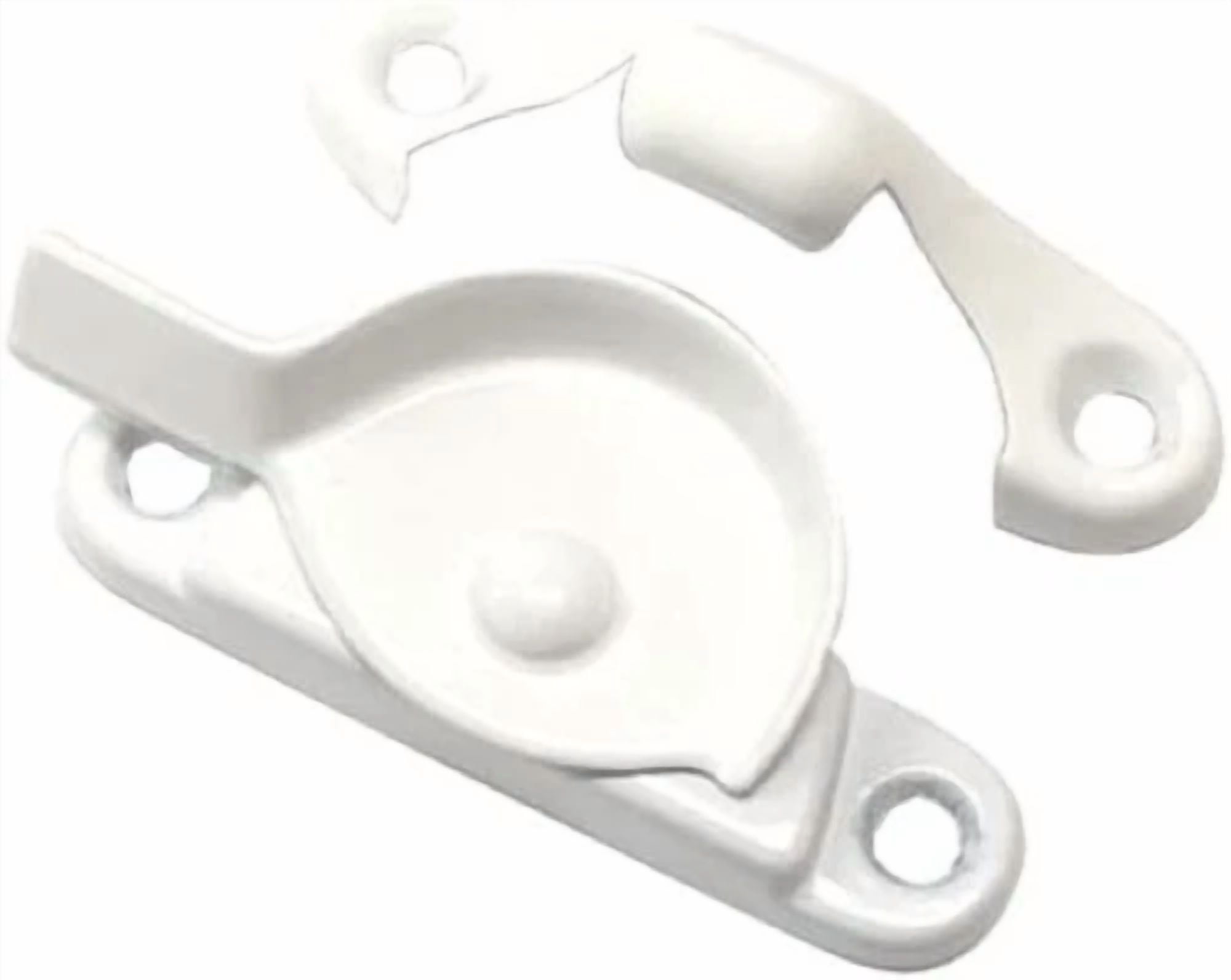 Everbilt White Finish Steel Window Sash Lock 20352