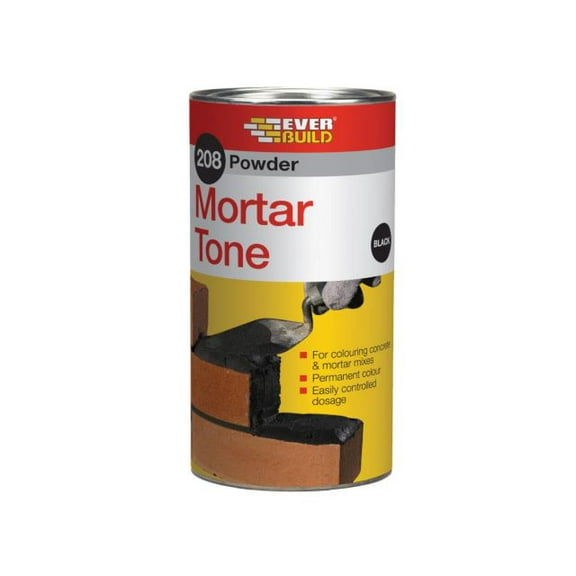 Everbuild - 208 Powder Mortar Tone Black 1kg