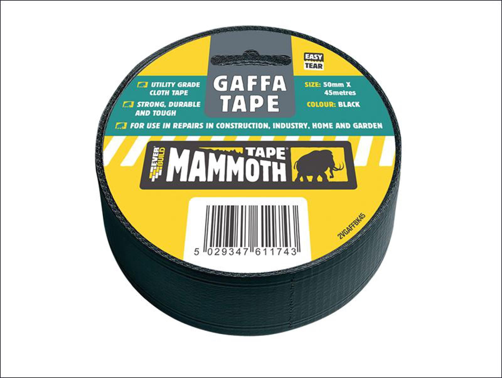 Everbuild - Gaffa Tape 50mm x 45m Black