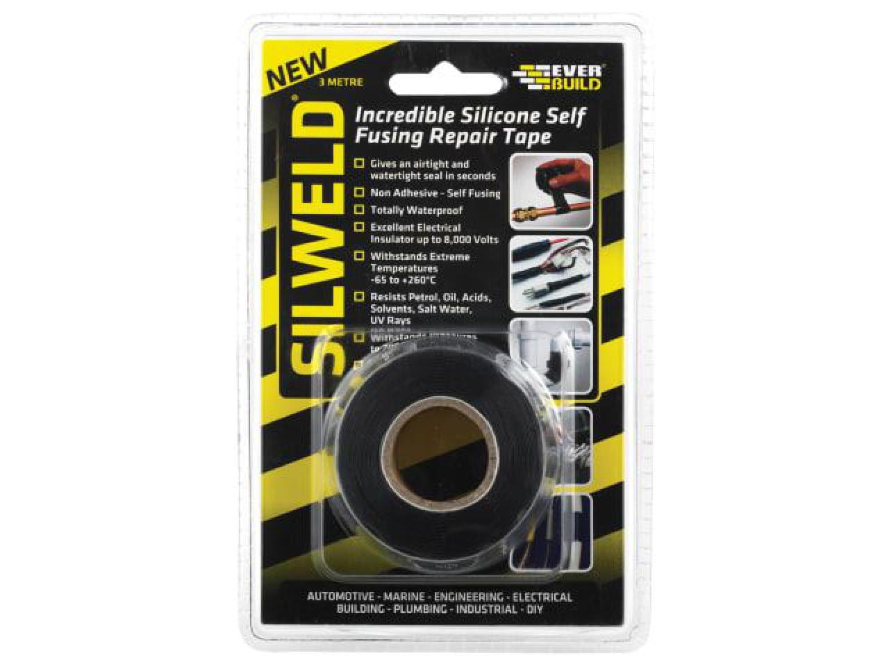 Everbuild - Silweld Tape 3m Black