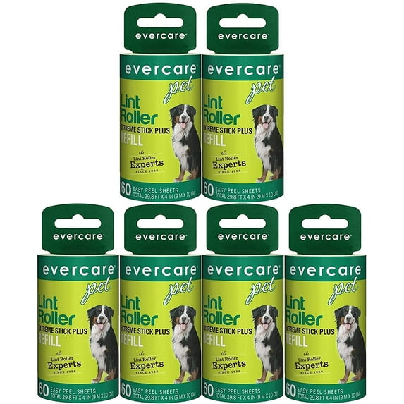 Evercare Extra Sticky Pet Lint Roller Refill 60 sheets