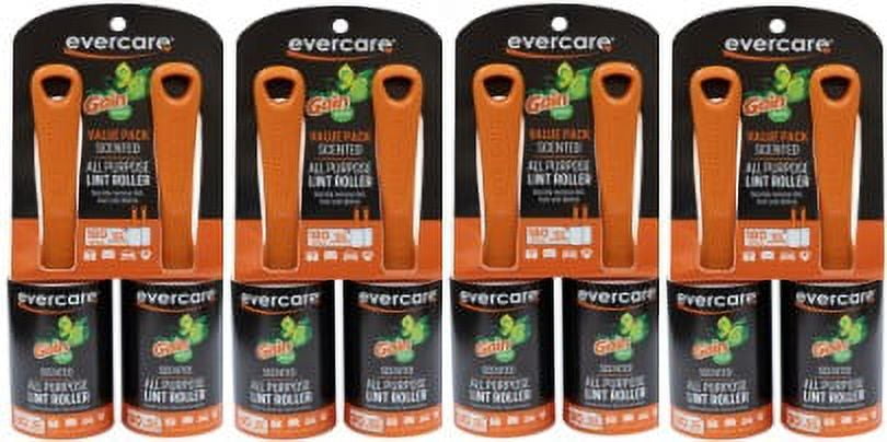 Evercare Gain Scented All-Purpose 90-Layer Lint Roller, 8 Pack