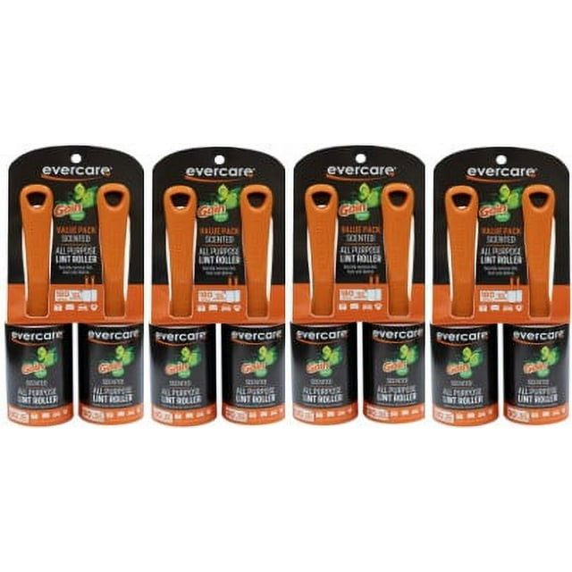 Evercare Gain Scented AllPurpose 90Layer Lint Roller, 8 Pack