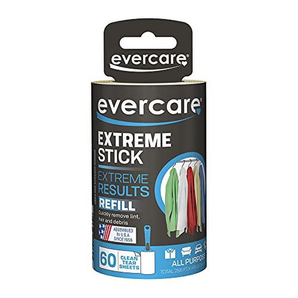 Evercare Garment Lint Roller Extreme Stick Refill 60 Sheets