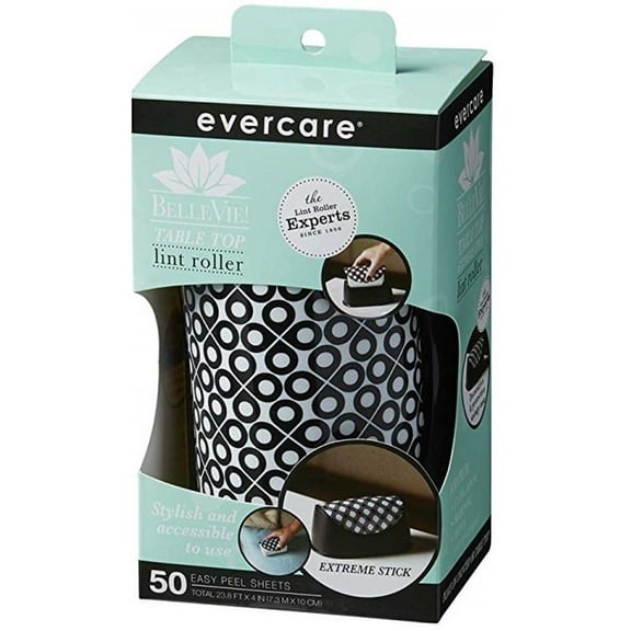 Evercare Lint Roller With 50 Layer, Black White