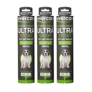 Evercare Pack of 3 All-Purpose Pet Mega Oversized Lint Roller Refills, 150 Sheets Total