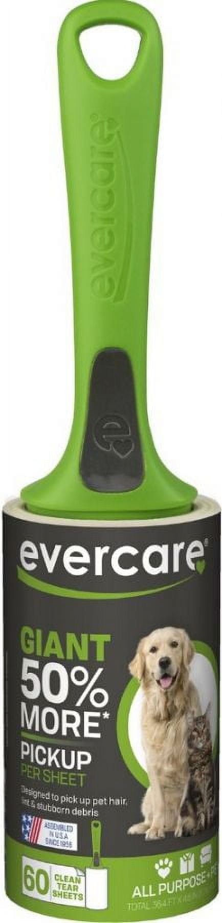 Evercare Pet Giant Comfort Grip Extreme Stick Lint Roller, 60 Sheets