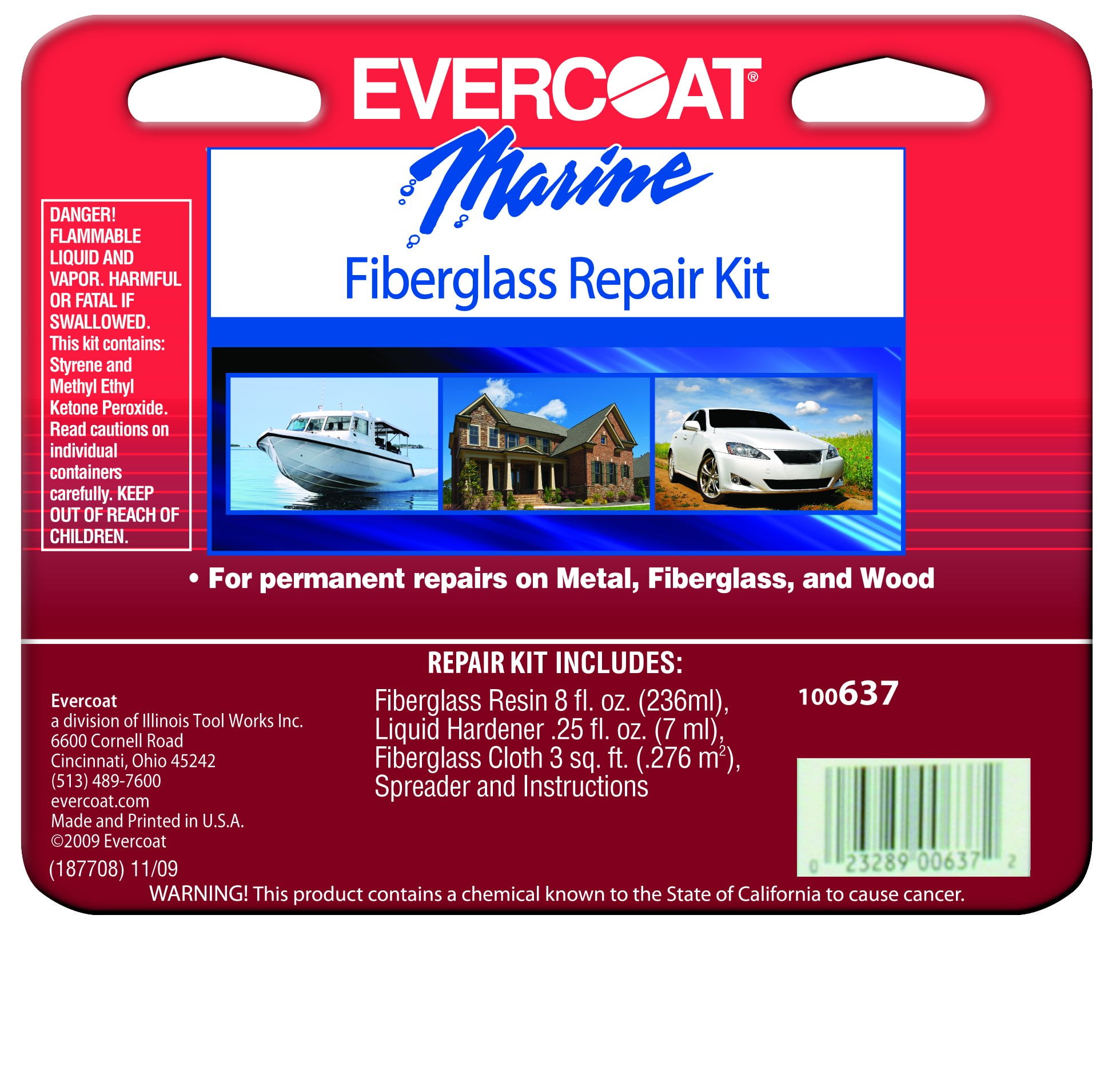 3M Fiberglass Resin & Repair Kit, .9 Quart 422 - The Home Depot