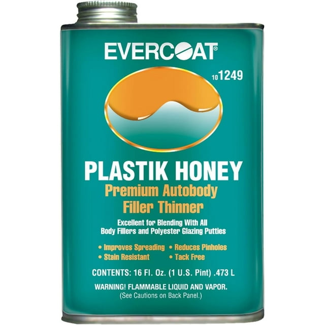 Evercoat Plastik Honey Premium Auto Body Filler Thinner for Body