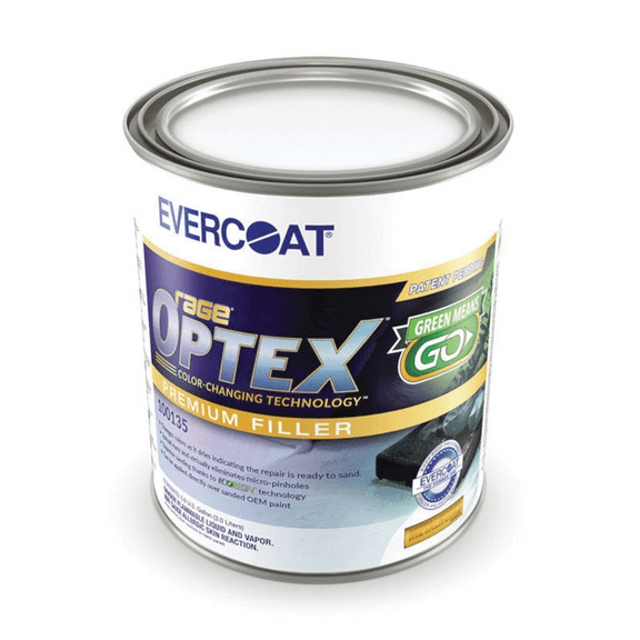 Fibre glass Evercoat Rage OPTEX 100135 Ultra Premium Body Filler, 1 gal Can, Pink, Liquid