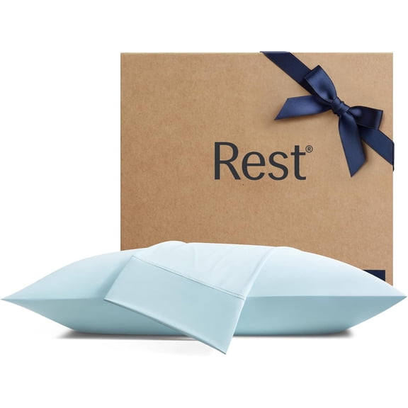 Evercool+ Cooling Pillowcases King - 2 Pillowcases for Sensitive Skin, Silver Infused Fabric for Hygienic Sleep, Silky Smooth for Curly Hair, High Elastic for Snug Fit (19x35 inches)