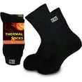 thumbnail image 1 of Everdano Feet Warmers Cold Weather Insulated Thermal Socks, Pack of 2 (Black, Men 10-13 (Shoe Sizes 8-12), 1 of 6