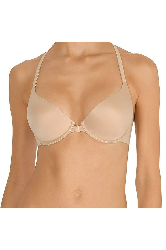 Everday Comfortable Push Up Bra T Back Wired Lace Natural Boost Padded Bralette