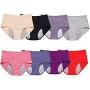Everdries Leakproof Ladies Underwear - 8Pcs Everdries Leakproof Panties for Over 60#s with Incontinence