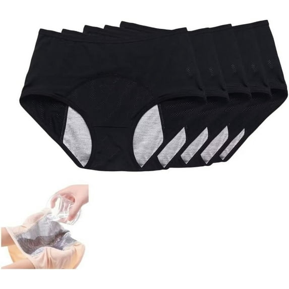 Leakproof Ladies Underwear Leakproof Panties for Over 60#s with Incontinence High Waisted
