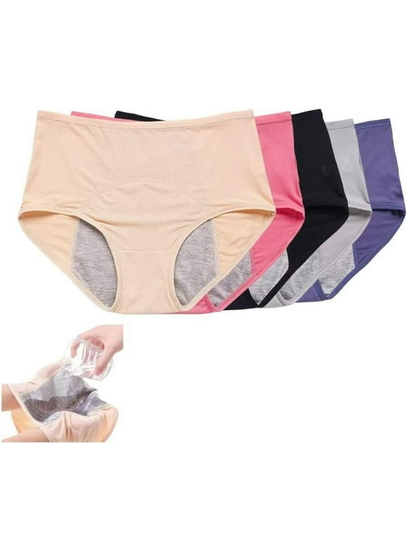 Leakproof Ladies Underwear  Leakproof Panties for Over 60#s with Incontinence High Waisted