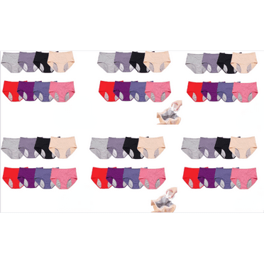 Everdries Leakproof Panties for Over 60#s with Incontinence -  8pack Everdries Leakproof Ladies Underwear