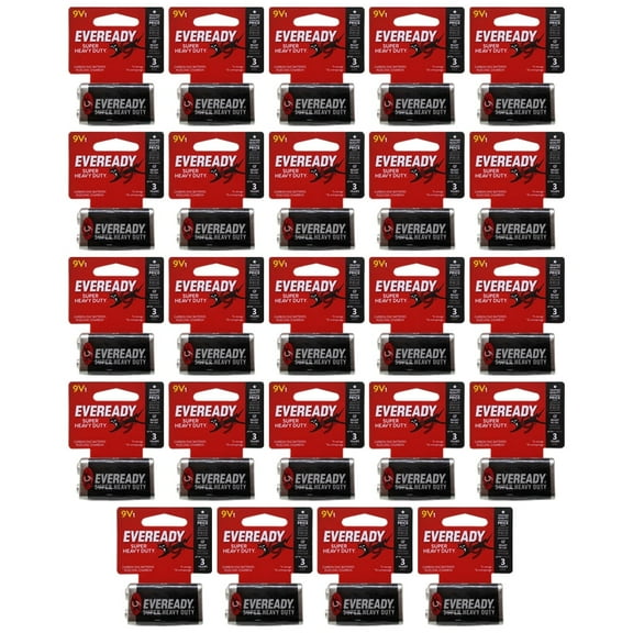 Eveready Battery 1222 9V Heavy-Duty Battery (24 Pack)