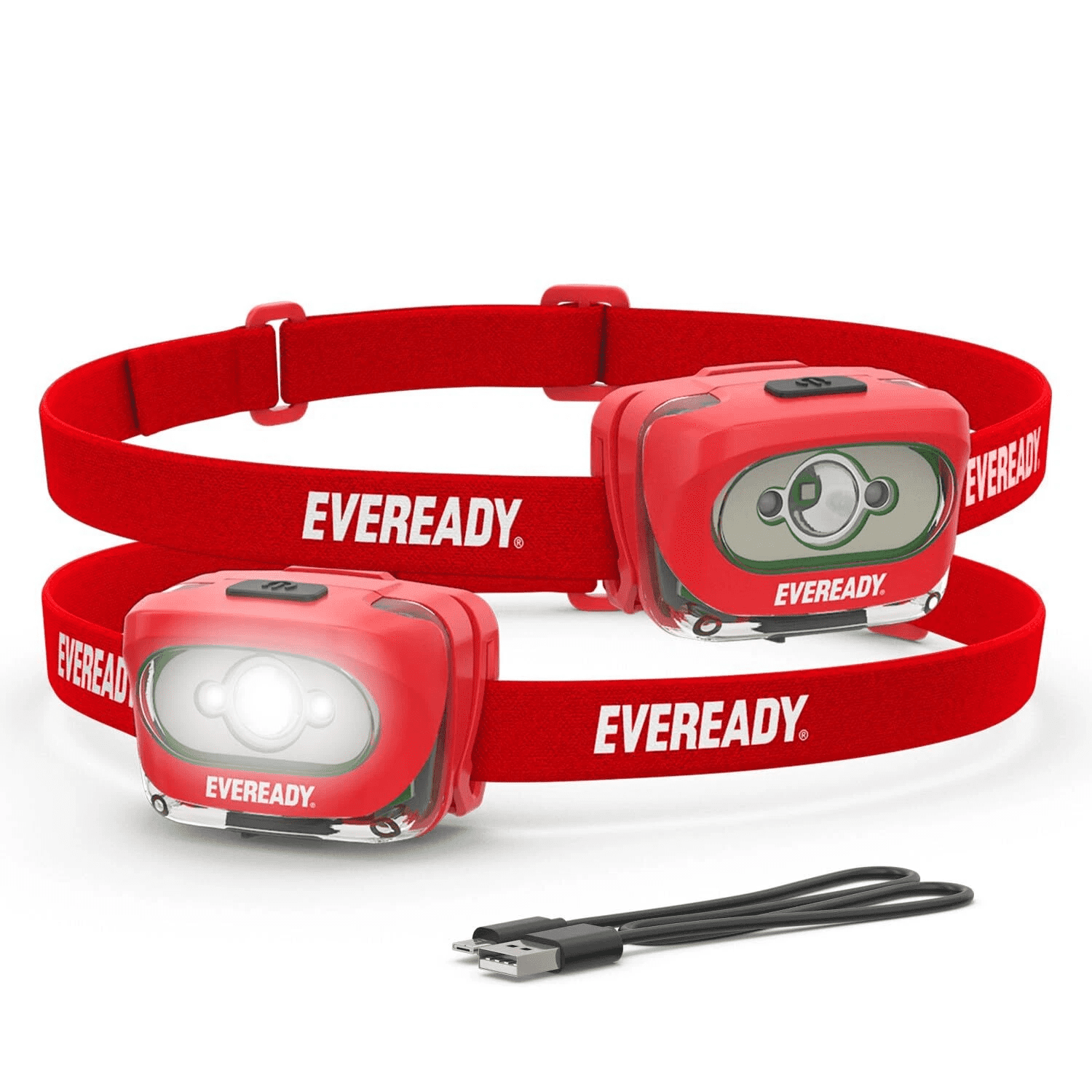 Eveready HDLLP LED Rechargeable Headlamps, 200 Lumen, White or Red