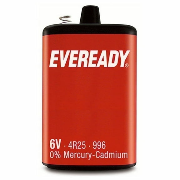 Eveready PJ996 Silver 4R25 996 6V Zinc Carbon Lantern Battery Energizer
