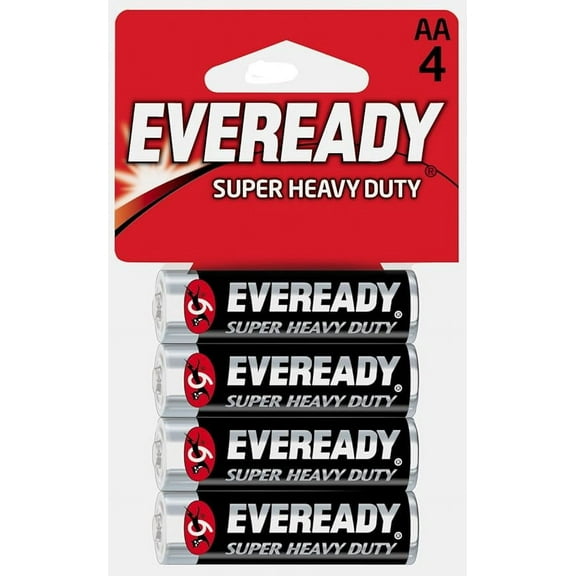 Eveready Super Heavy Duty Aa Batteries, 1215Sw, 4 Ea..