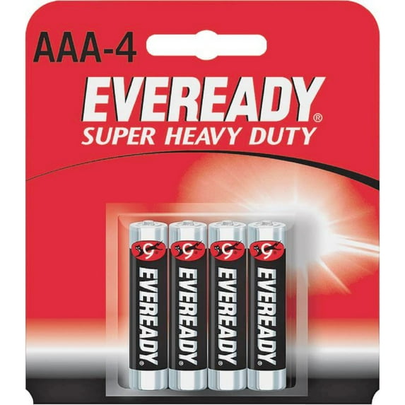 Eveready Super Heavy Duty Batteries AAA 4 ea (Pack of 2)