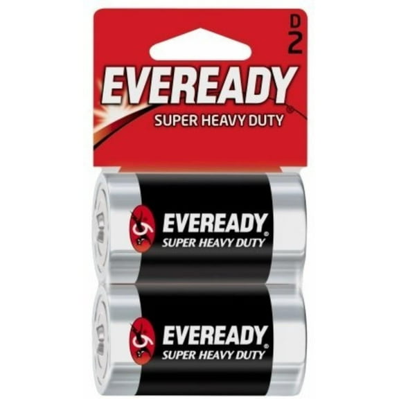 Eveready Super Heavy Duty D Batteries 2 ea (Pack of 9), Product of Eveready By Brand Eveready