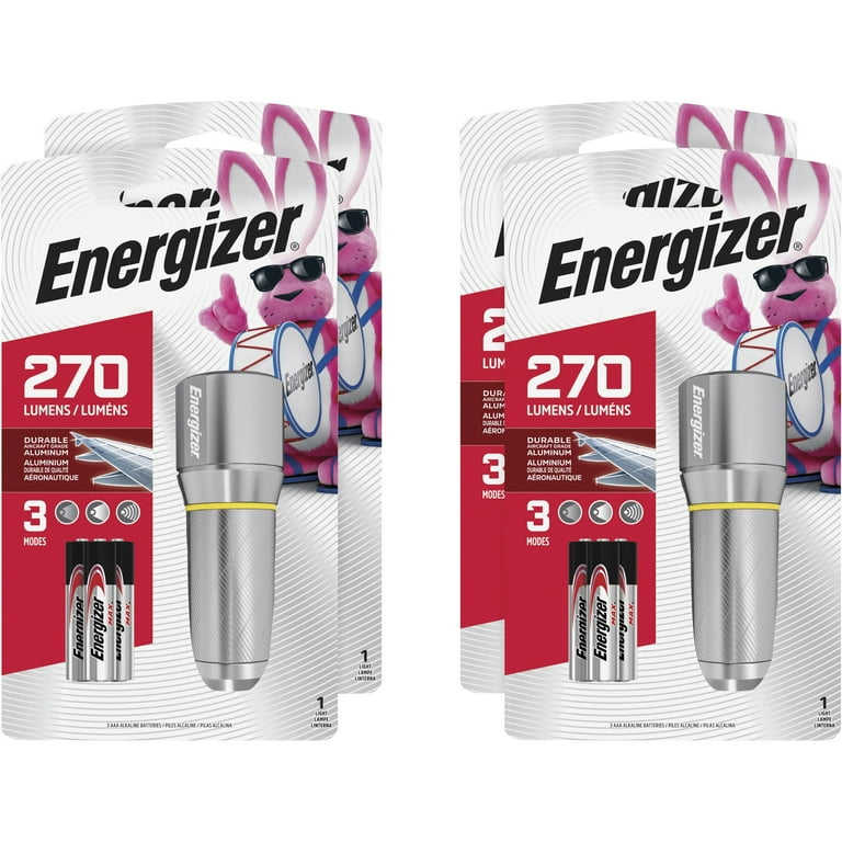 Energizer Vision HD Compact Flashlight - LED - 270 lm Lumen - 3 x AA - Battery - Metal, Alloy - Chrome Energizer Vision HD Compact Flashlight - LED - 270 lm Lumen - 3 x AA - Battery - Metal, Alloy - Chrome