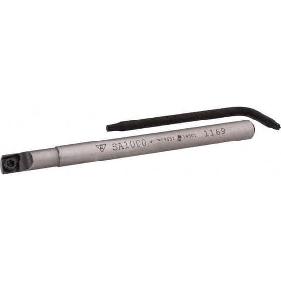 Everede Tool RH Indexable Boring Bar, 0.18" Min Diam, 3/16" Shank Diam