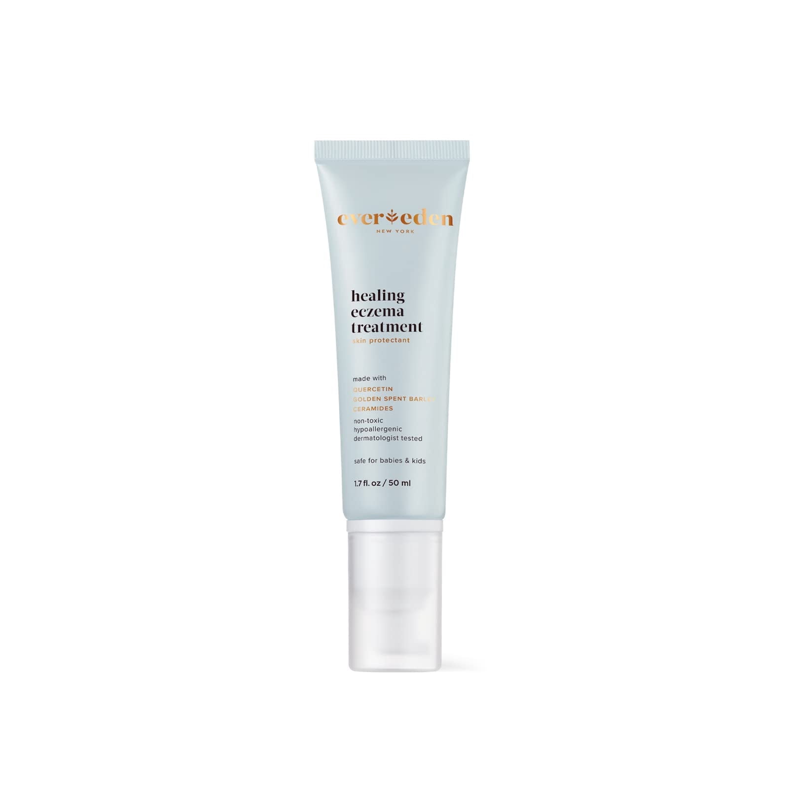 Evereden Healing Eczema Treatment, 1.7 fl oz | Safe & Efficient Eczema Cream | Gentle & Fragrance Free Eczema Cream for Babies, Kids, and Adults