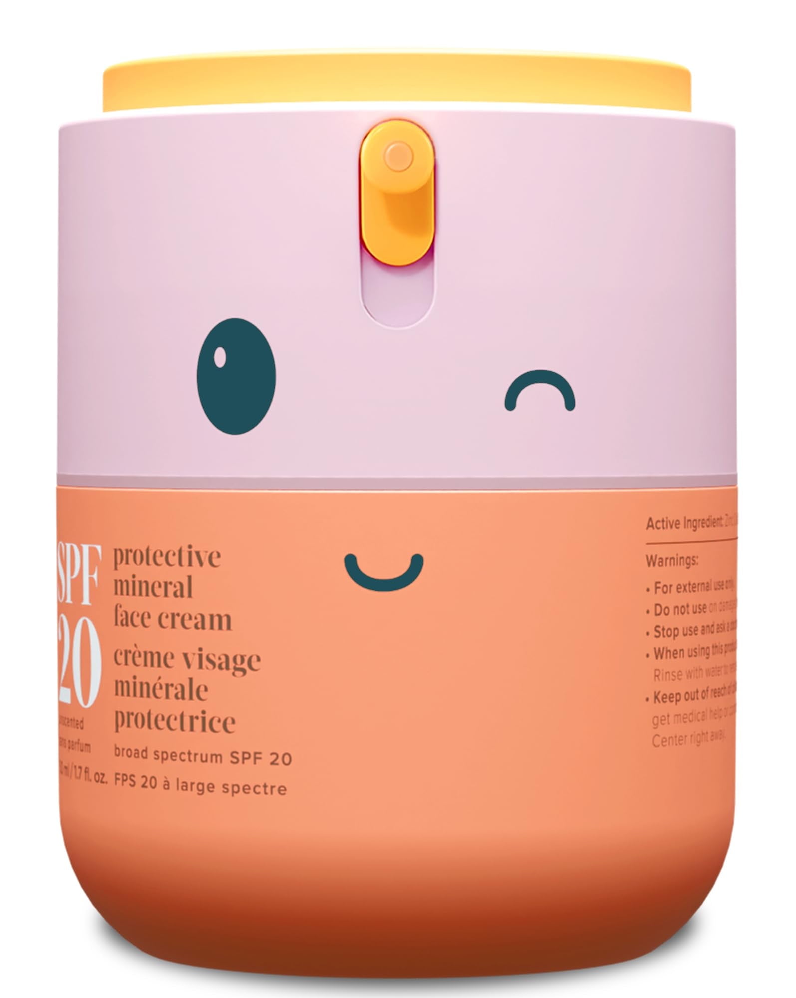 Evereden Kids Face Cream, 1.7 oz. FragranceFree Kids Face Lotion with SPF 20 Gentle & Non