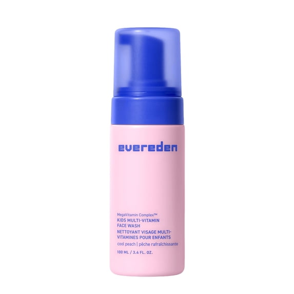 Evereden Kids Face Wash: Cool Peach, 3.4 fl oz. | Gentle Kids Skin Care